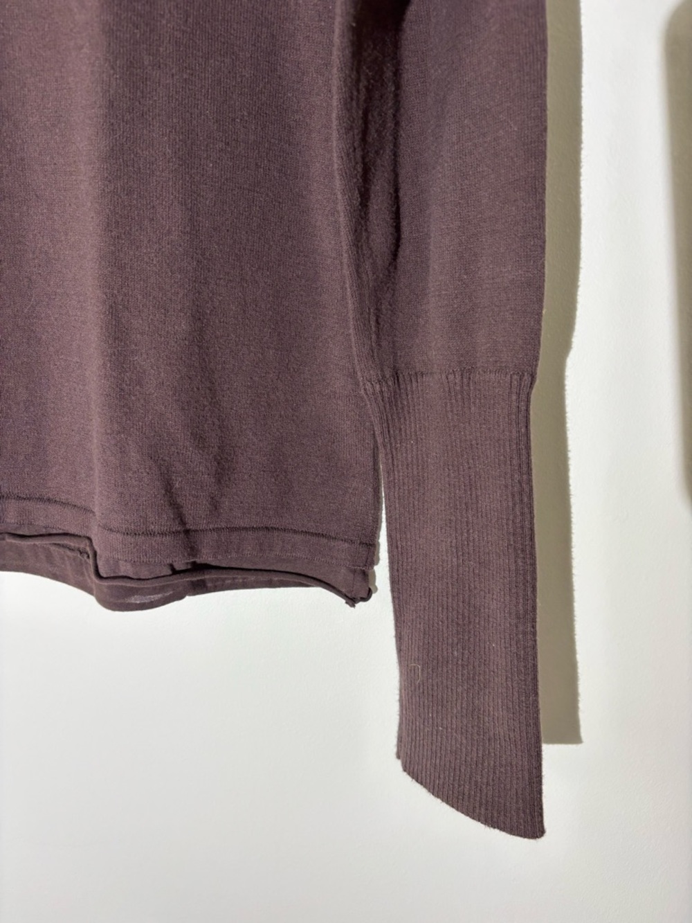 Athleta Mock Neck Long Sleeve Sweater in Brown Size XL - Picture 2 of 7